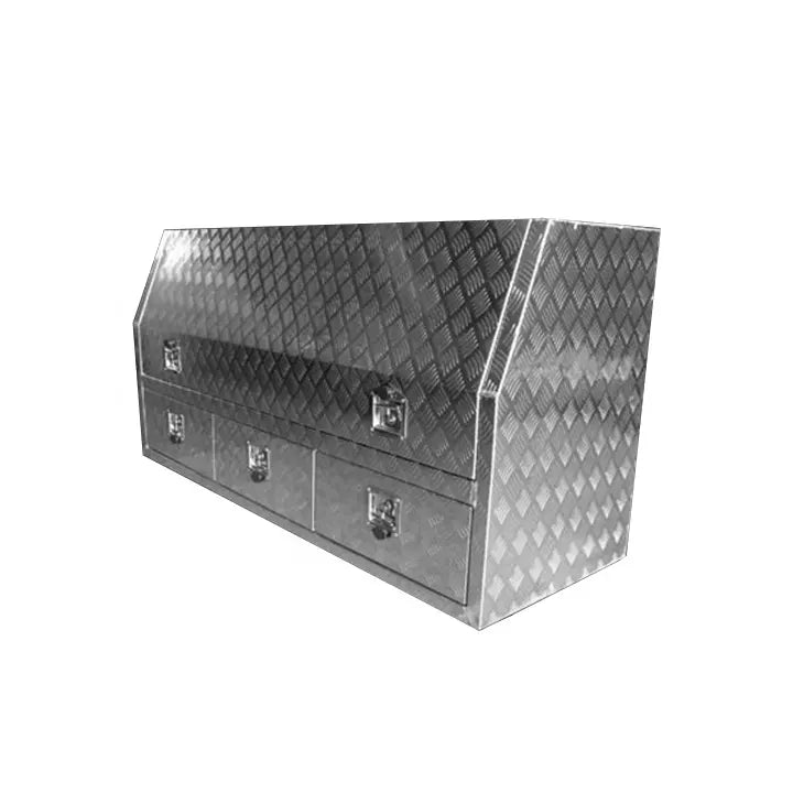 Aluminium toolbox 1700x600x850 with 3 drawers