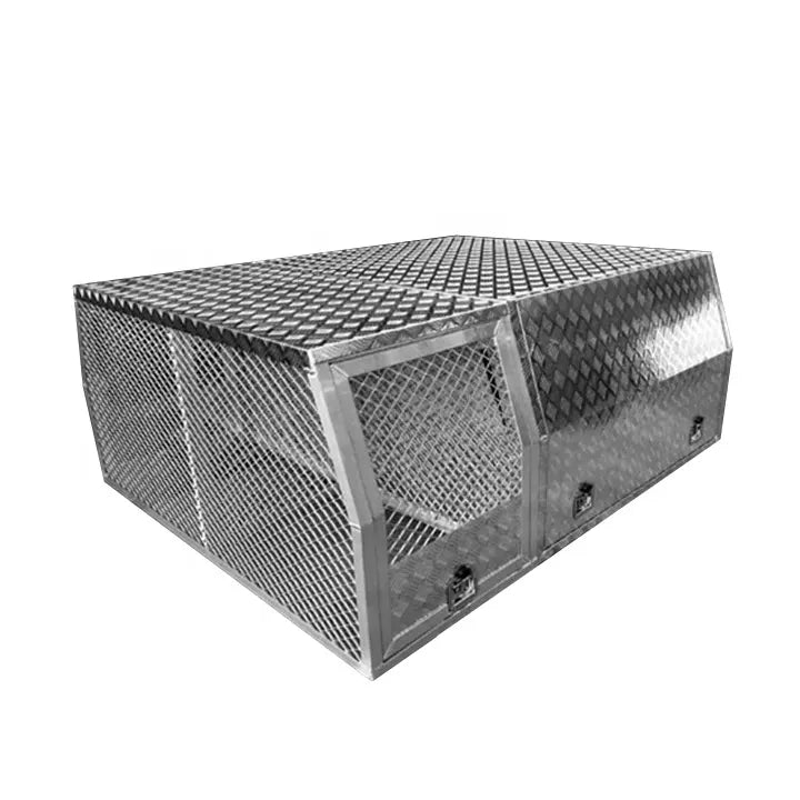Dual cab part tray canopy with full dog box camper tray fro dual cab ute australia truck camper canopy